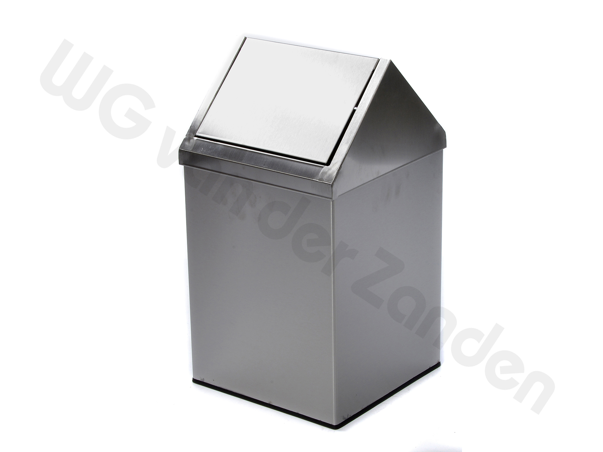 131001 GARBAGE BIN 34 LTR S/S SWING LID 30X30X40CM