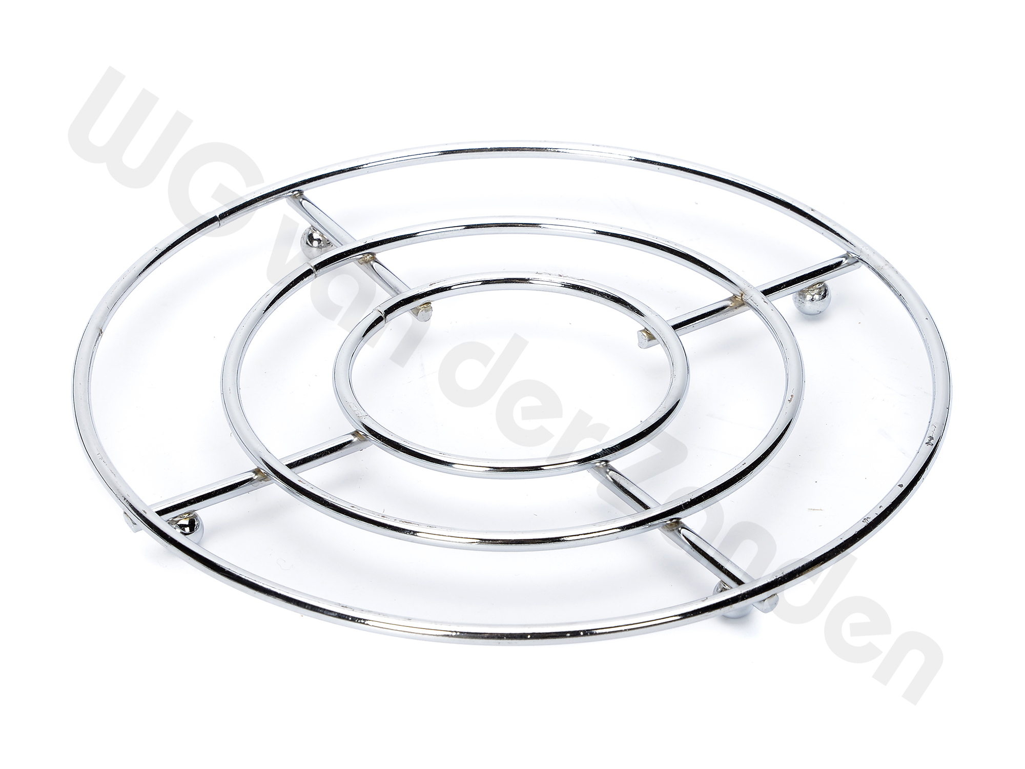 475055 POT STAND CHROMED 19X19CM