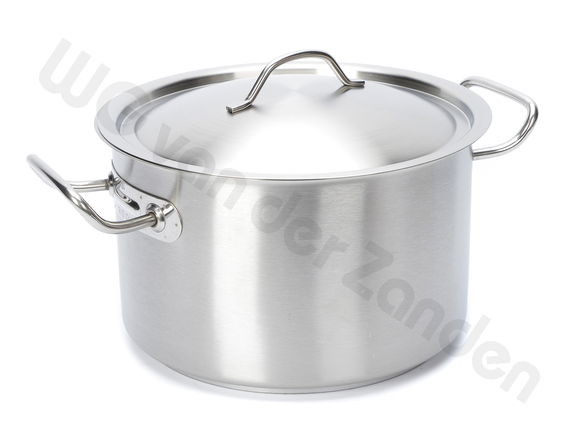 522415 CASSEROLE S/S 24Ø X 15CM 6.6 LTR WITH COVER