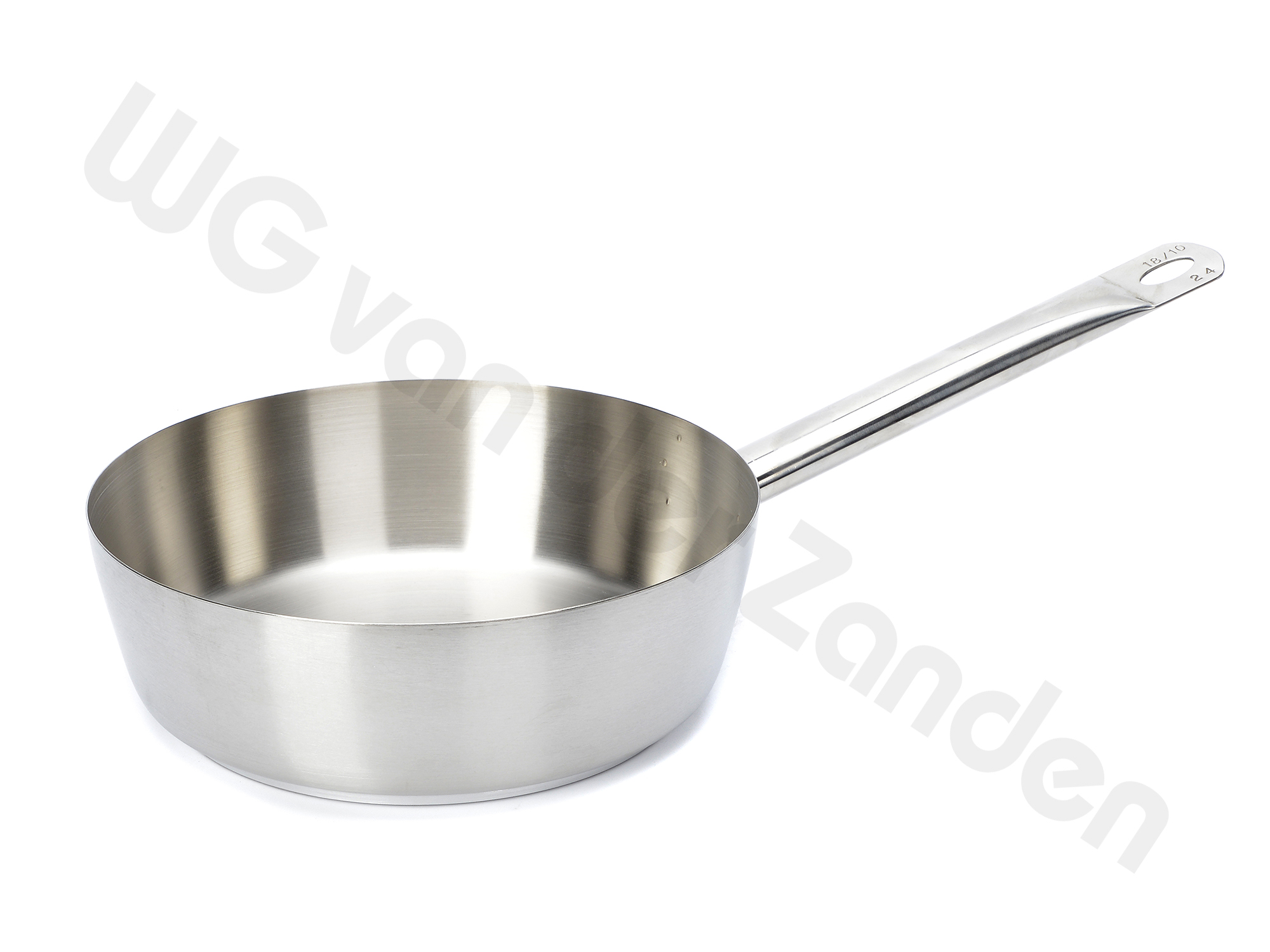 532475 SAUTE PAN  S/S 24Ø X 7.5CM 2.7 LTR