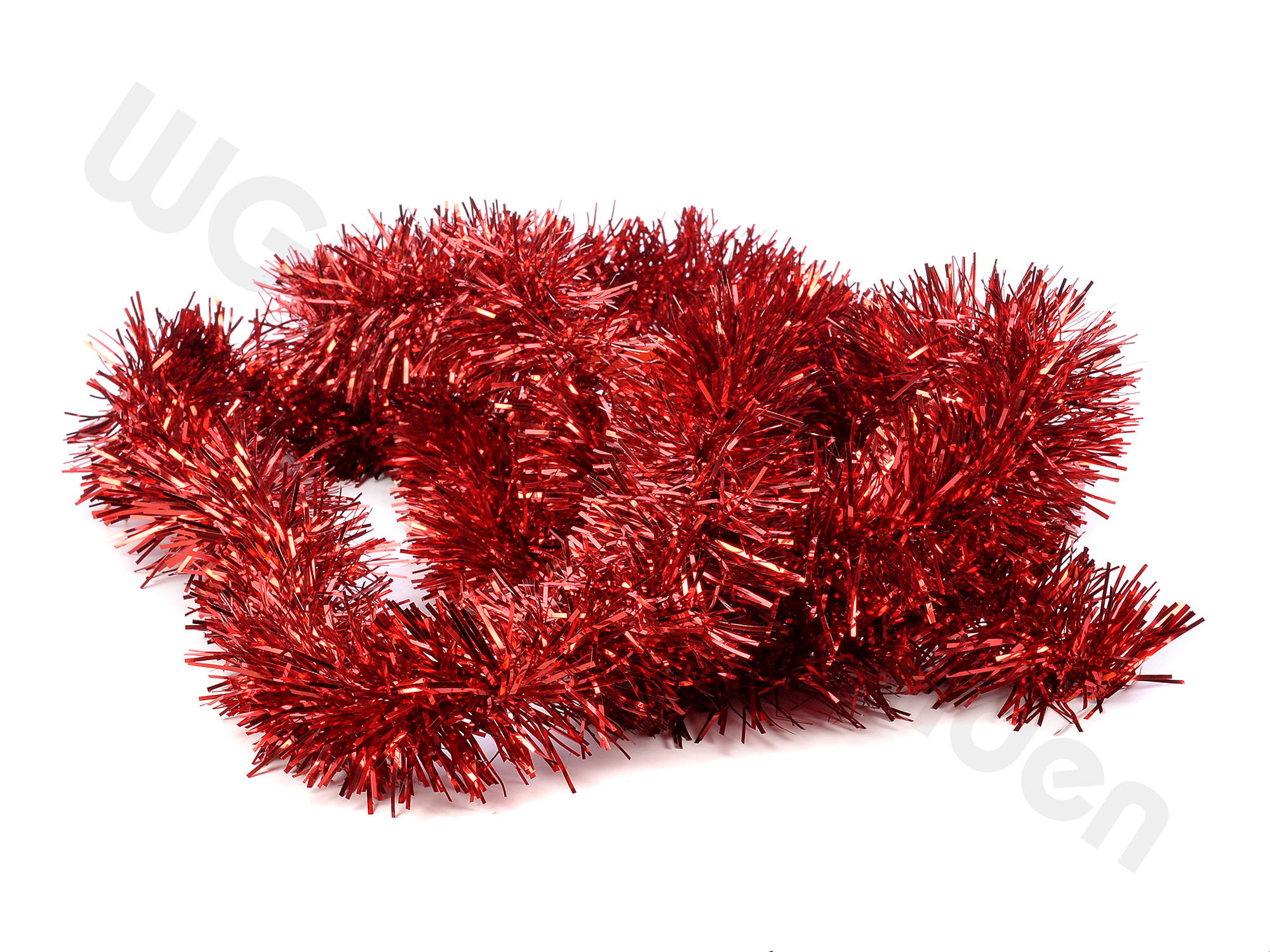 980802 XMAS STREAMER FOR TREE RED 270CM