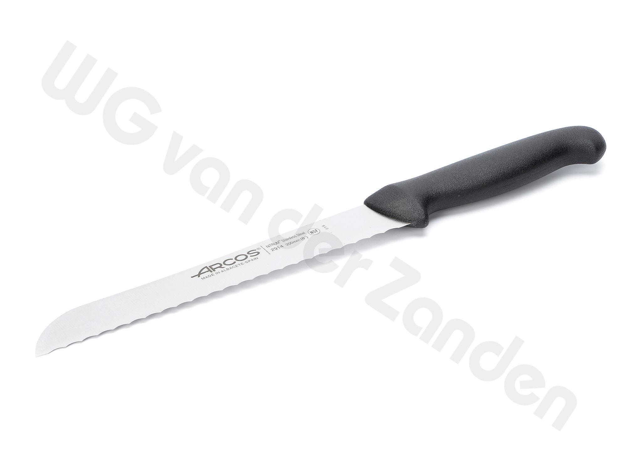 BP1076 BROODZAAG 20CM ZWARTE GREEP ARCOS